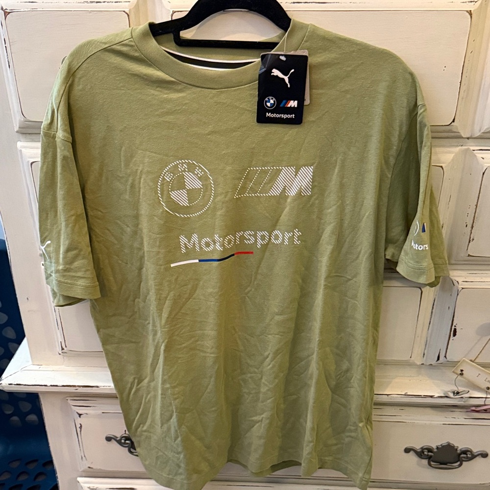 Puma Men's Olive Motorsport Tee